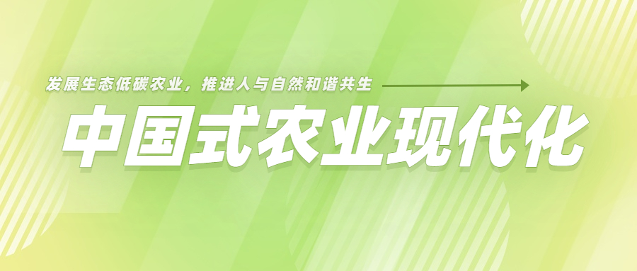 發(fā)展生態(tài)低碳農(nóng)業(yè)，推進(jìn)人與自然和諧共生的中國式農(nóng)業(yè)現(xiàn)代化